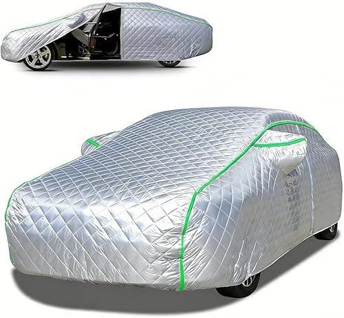 Car Cover Custom Fit for Isuzu D-Max 2002-2026 Hail Protector Car Cover Waterproof and dustproof,Thick Sturdy with Side Zippers and Fluorescent Strips