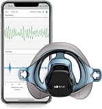 EMAY Sleep Breathing Monitor for Airflow Tracking | Record Breathing Continuously On the App | Monitor Sleep Quality and Respiratory Events | Generate Professional Sleep Report with Data Analysis