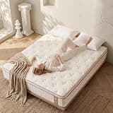 Profus 17 Inch Queen Size Hybrid Mattress, Medium Firm Memory Foam Innerspring Bed, Pressure Relief & Motion Isolation, CertiPUR-US Certified, Fiberglass Free, Bed Mattress in a Box,White