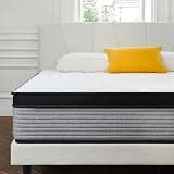 LOQFA 12 inch Full Hybrid Mattress, Premium Memory Foam & Pocket Spring Mattress in a Box, Medium Firm Ergonomic Support, Pressure Relief & Motion Isolation for Restful Sleep