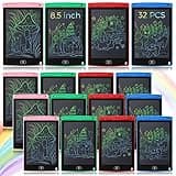 Zhehao 32 Pcs LCD Writing Tablet for Kids Bulk 8.5 Inch Colorful Doodle Board Tablet Erasable Doodle Pad Educational Toy Birthday Easter Gift for Boys Girl Age 3-10(Blue, Red, Green, Pink)