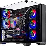 Skytech Gaming O11 Vision Gaming PC, AMD Ryzen 9 9900X3D 4.7GHz, AMD RX 9060XT, 2TB Gen4 NVMe SSD, 64GB DDR5 RAM 6000, 1250W ATX 3 PSU, 360 ARGB AIO, WI-FI 6, Windows 11 Pro, Desktop