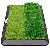 Golf Hitting Mat with Divot Board, Real-Time Swing Feedback Trainer, Indoor & Outdoor Chipping Practice Mat, Strike Training Aid, Turf Driving Impact Pad, Golf Accessories and Gifts for Men