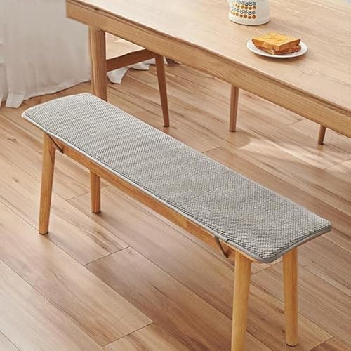 JacoJe Bench Cushion for Outdoor/Indoor Patio Furniture, Bay Window Seat Cushion, Kitchen Dinning Bench Porch Seat Pads, Thick Chair Cushion Sofa Pads(@2,39x11inch)