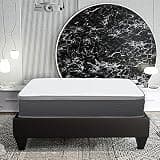 California King Mattress, Hybrid Mattress, 10 Inch Gel Memory Foam Mattress, Plush Pocket Coil Support, Mattress in a Box, White and Gray Cover, 72 by 84 Inch