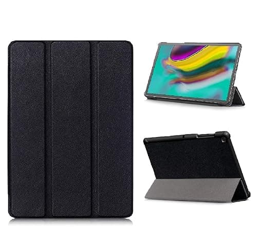 CJLXSG Case for Samsung Galaxy Tab S5e 2019 10.5 inch (SM-T720 SM-T725 SM-T727) Magnetic Closure Lightweight PU Leather for Samsung Galaxy Tab S5e 2019 Cover (Black, Galaxy Tab S5e 2019 10.5 inch)