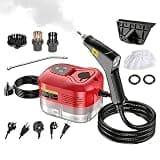2026 Handheld Steam Cleaner, 2500W High Pressure Portable Steam Cleaner, 229°F High Temperature Pressurized Steam Cleaner with Brushes E2D610(Red)