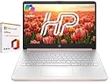 HP 14" Business & Student Laptop with AI Copilot & 1-Year Office 365 Included, Plus·ERA Customized 4GB/8GB/16GB RAM, 256GB/512GB/1TB SSD, Dual-Core Intel, Windows 11 Home, Rose Gold