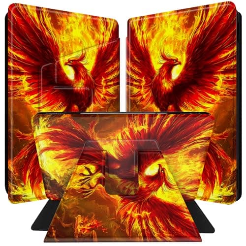 for Kindle Paperwhite Case 11th Generation 6.8 inch & Signature Edition Case 2021 with 360 Degree Rotating PU Leather Smart Cover with Auto Wake/Sleep Cover - Fire Birds