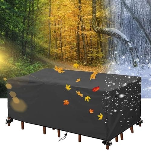 Outdoor Furniture Cover Waterproof,Patio Furniture Covers Waterproof 89"Lx41"Wx6"H/225x105x15cm Sectional Sofa Couch Set Covers for Winter,Patio Table and Chair Cover