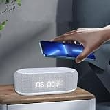 Smart Bedside Wireless Charger with LED Digital Alarm Clock, Night Light, and Temperature Display