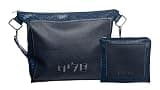 Waterdale Collection Travel Tallis & Tefillin Set - Navy (COSMETIC CASE, Set, Faux Leather, Judaism, Men)