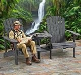 Chairs with Table Set Outdoor Wood Chair Reclined Bench