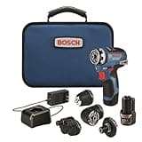 Bosch GSR12V-300FCB22 12V Max Drill/Driver with 5-In-1 Flexiclick® System with (2) 2.0 Ah Batteries